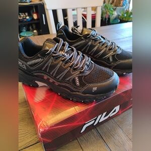 Fila Black and White Kid's Sneakers